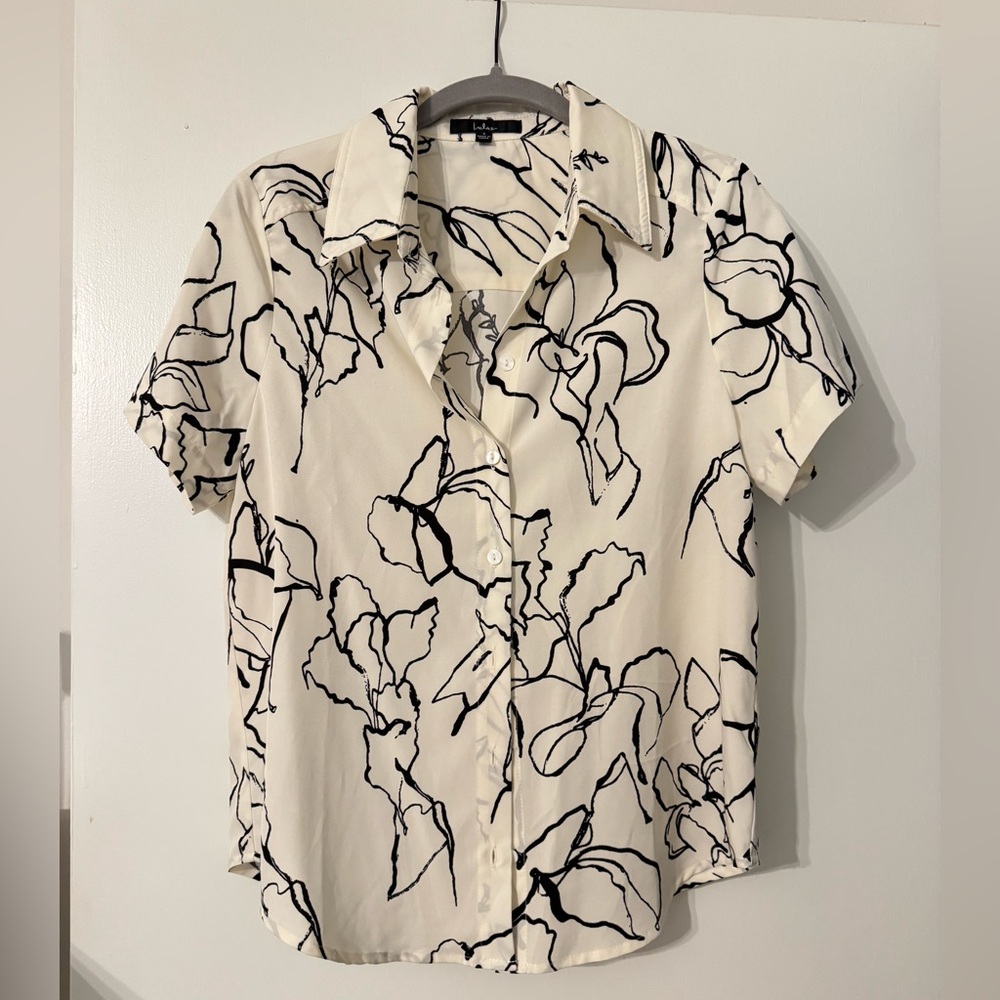 Lulus collared short sleeve top